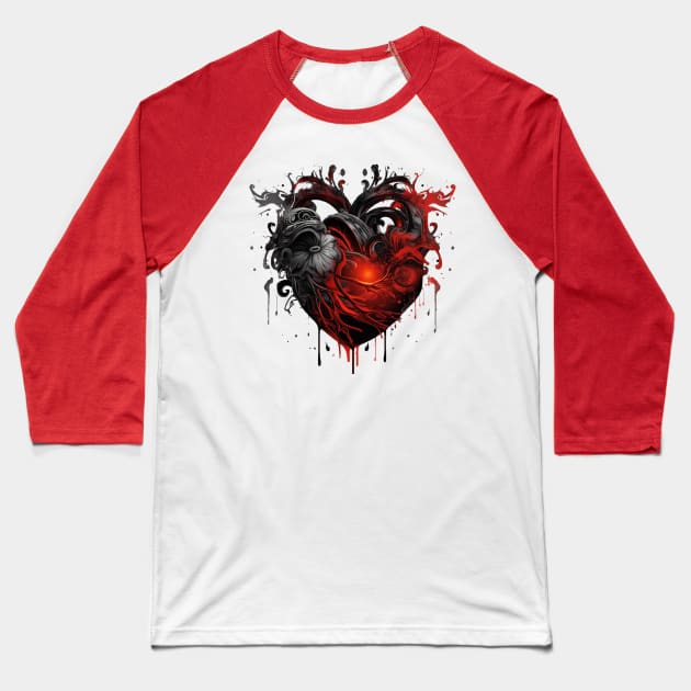 Darkness My Love Baseball T-Shirt by apsi